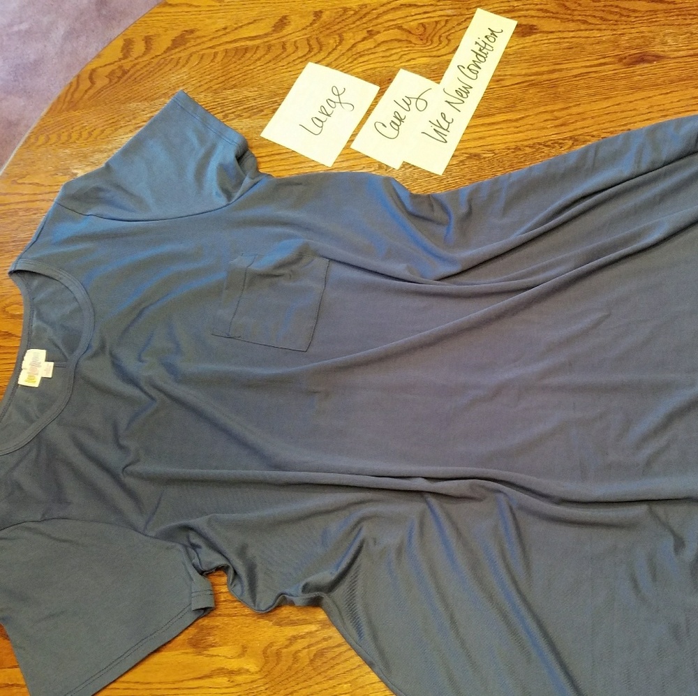 Lularoe carly slate blue like new condition